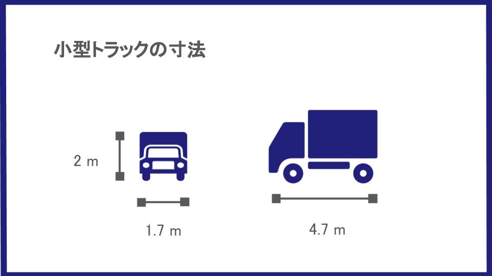 小型トラックの寸法