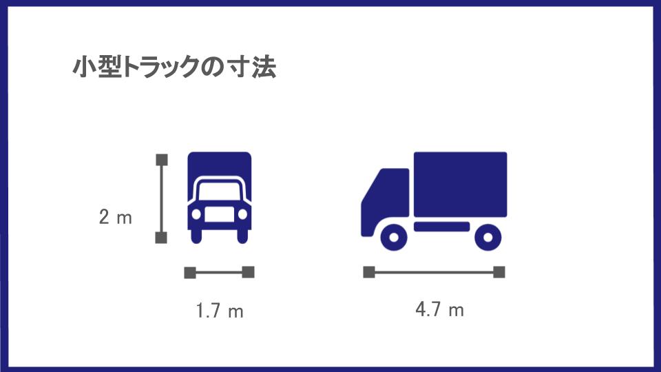 小型トラックの寸法