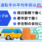 タクシー運転手の平均年収は約361万円｜給料事情と年収アップのコツ